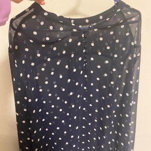 Sheer Polka Dot Blouse